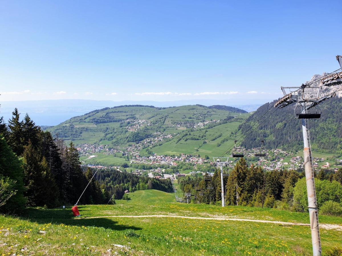 Le 211,ski et randonnée, lave linge ,parking Bernex Extérieur photo