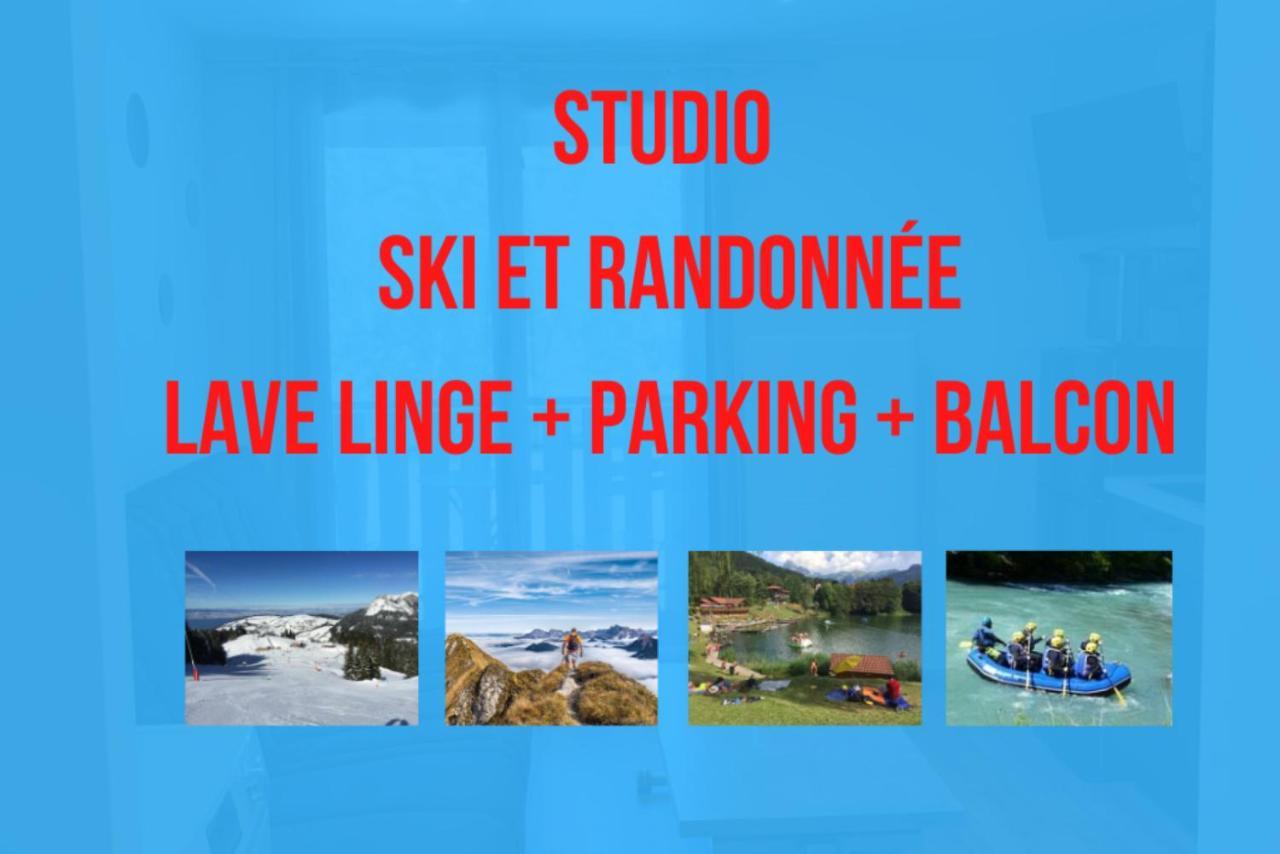 Le 211,ski et randonnée, lave linge ,parking Bernex Extérieur photo